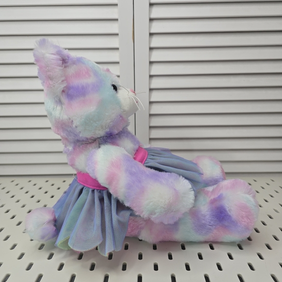 BUILD-A-BEAR Pastel Swirl Kitty 16" Plush‎ Toy 2017 Coquette Core With Tutu Gift - Picture 4 of 12